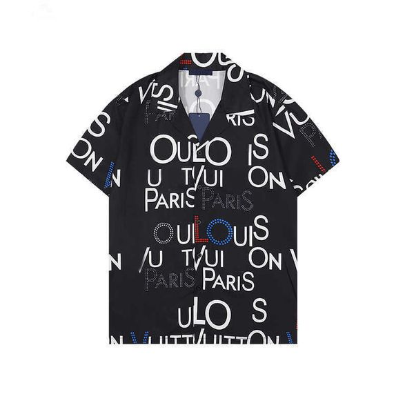 2023 ss men's fashion geometric classic print black bowling shirt luxury designer hawaiian flower casual shirt men's slim fit shor, White;black
2023 ss men's fashion geometric classic print black bowling shirt luxury designer hawaiian flower casual shirt men's slim fit shor, White;black
