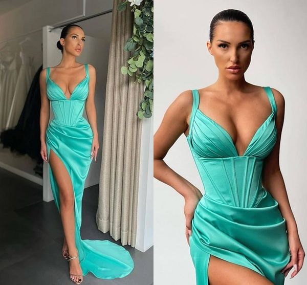 plus size simple mermaid prom dresses long for women spaghetti straps satin high side split formal occasion wear celebrity birthday pageant, Black
plus size simple mermaid prom dresses long for women spaghetti straps satin high side split formal occasion wear celebrity birthday pageant, Black