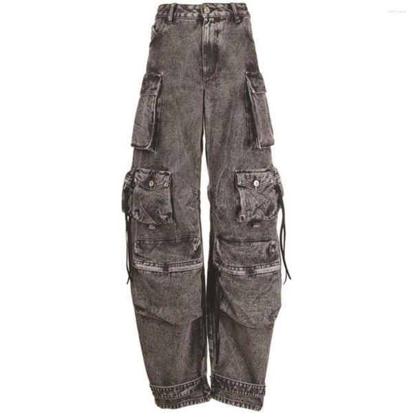 women denim pants autumn winter multi pocket wide leg jeans fashion loose leisure long denim trousers, Blue
women denim pants autumn winter multi pocket wide leg jeans fashion loose leisure long denim trousers, Blue