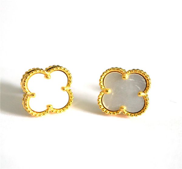 temperament earring white color clover ear studs for gift yf001txk8191098, Golden;silver
temperament earring white color clover ear studs for gift yf001txk8191098, Golden;silver