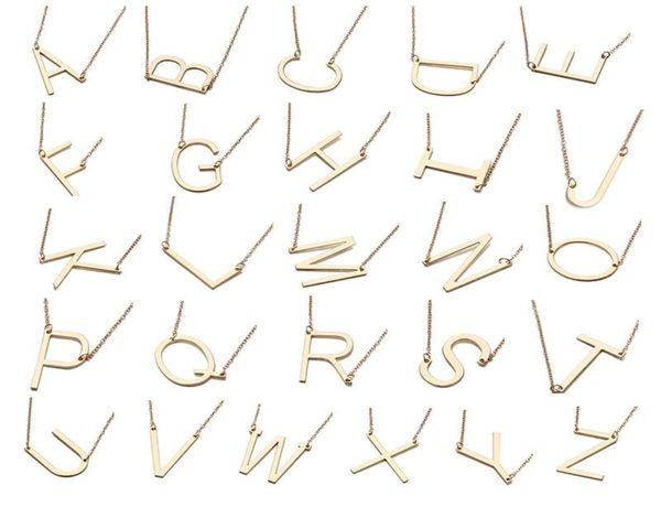 vintage gold color 26 initial letter choker necklace for women personalized az pendant necklace summer jewelry1053473, Silver
vintage gold color 26 initial letter choker necklace for women personalized az pendant necklace summer jewelry1053473, Silver