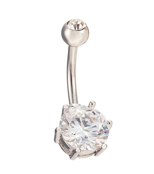 new prong setting round cut cubic zirconia copper navel ring bar belly button ring barbell body piercing1199756, Silver
new prong setting round cut cubic zirconia copper navel ring bar belly button ring barbell body piercing1199756, Silver