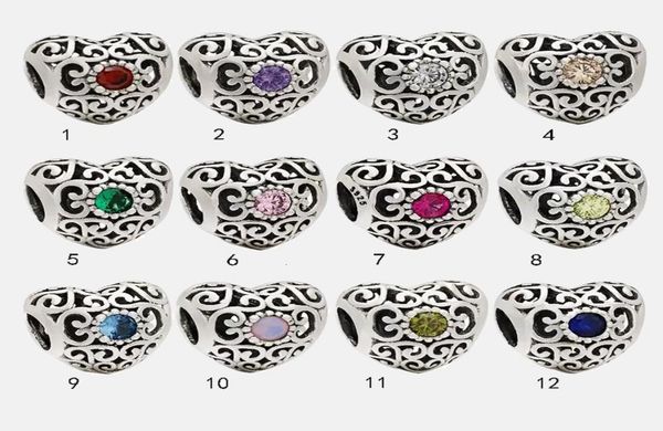 fine jewelry authentic 925 sterling silver bead fit pandora charm bracelets hollow birthstone heart charms safety chain pendant di2087948, Bronze;silver
fine jewelry authentic 925 sterling silver bead fit pandora charm bracelets hollow birthstone heart charms safety chain pendant di2087948, Bronze;silver