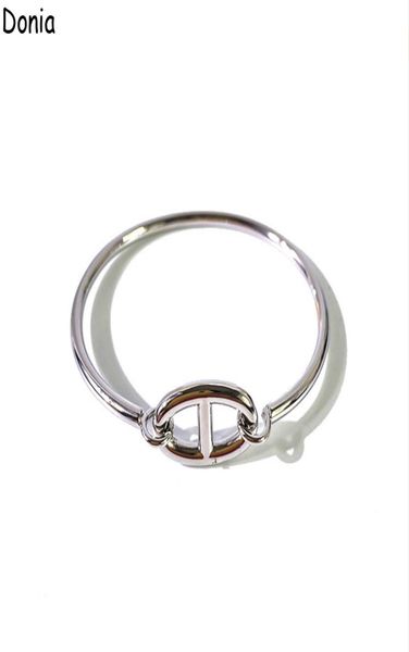 donia jewelry luxury bangle exaggerated glossy pig nose titanium european fashion designer gift bracelet9839460, Black
donia jewelry luxury bangle exaggerated glossy pig nose titanium european fashion designer gift bracelet9839460, Black
