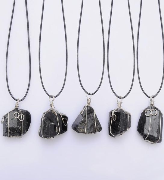 tourmaline pendant necklace raw stone schorl leather necklace chakra healing crystal quartz point pendant natural stone necklace5234693, Silver
tourmaline pendant necklace raw stone schorl leather necklace chakra healing crystal quartz point pendant natural stone necklace5234693, Silver