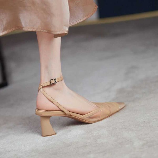 lady sandals new pointed sandals female summer fairy fashion gauze thick heel line buckle mesh red high heels 230626, Black
lady sandals new pointed sandals female summer fairy fashion gauze thick heel line buckle mesh red high heels 230626, Black