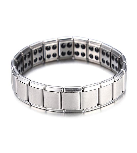 energy magnetic health bracelet for women men health style plated silver stainless steel bracelets gifts fashion jewelry whole2457075, Black
energy magnetic health bracelet for women men health style plated silver stainless steel bracelets gifts fashion jewelry whole2457075, Black