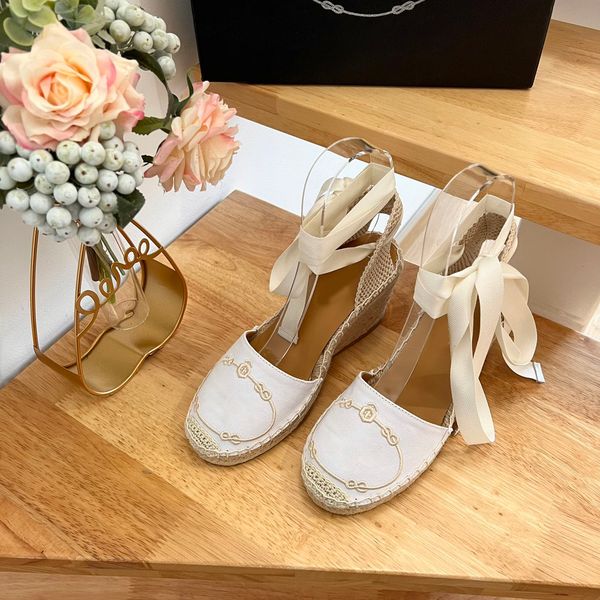linen embroidered espadrilles wedges sandals heeled platform pumps heels open-toe women's luxury designers leather outsole sea sand cas, Black
linen embroidered espadrilles wedges sandals heeled platform pumps heels open-toe women's luxury designers leather outsole sea sand cas, Black