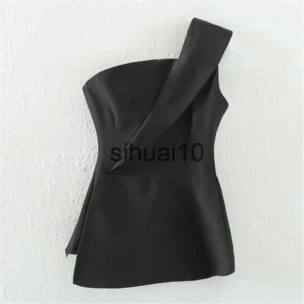 women's t-shirt 2023 new european fashion 3d one-shoulder t shirt women slim sleeveless t shirts slit graceful ladies short tees 64693, White
women's t-shirt 2023 new european fashion 3d one-shoulder t shirt women slim sleeveless t shirts slit graceful ladies short tees 64693, White