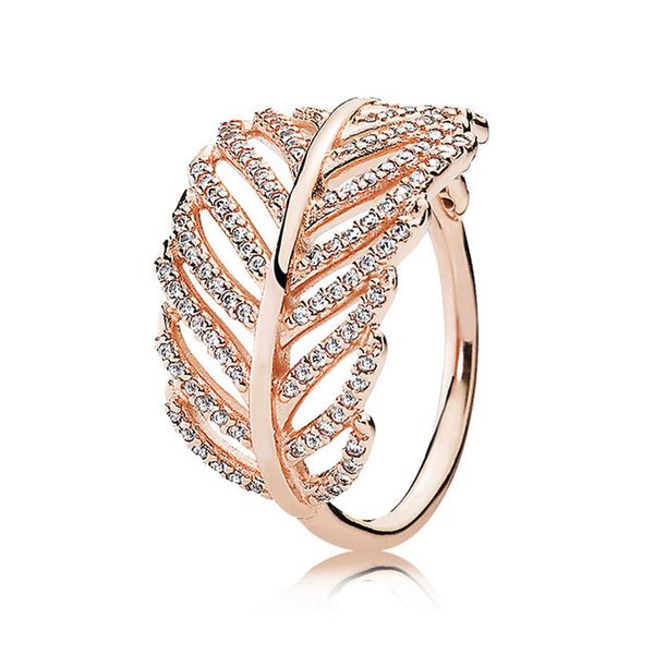 18k rose gold wedding rings for pandora light as a feather ring set for women girls sparkling crystal diamond luxury ring with original box, Slivery;golden
18k rose gold wedding rings for pandora light as a feather ring set for women girls sparkling crystal diamond luxury ring with original box, Slivery;golden