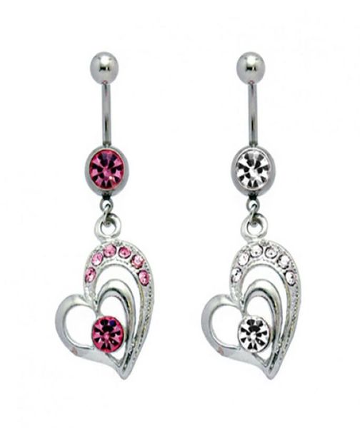 d00392 2 colors heart style belly ring belly button navel rings body piercing jewelry dangle accessories fashion charm8290817, Silver
d00392 2 colors heart style belly ring belly button navel rings body piercing jewelry dangle accessories fashion charm8290817, Silver