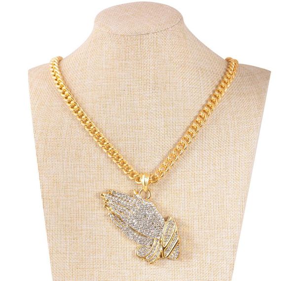 2019 the praying hands pendants necklaces brother gift gold color crystal alloy hip hop men chain jewelry long necklaces party w3053423, Silver
2019 the praying hands pendants necklaces brother gift gold color crystal alloy hip hop men chain jewelry long necklaces party w3053423, Silver