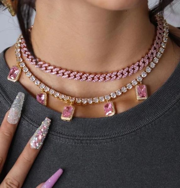 2020 blue pink blue cubic zirconia cz two tone color miami cuban link chain necklace iced out choker hip hop women men jewelry9969117, Golden;silver
2020 blue pink blue cubic zirconia cz two tone color miami cuban link chain necklace iced out choker hip hop women men jewelry9969117, Golden;silver