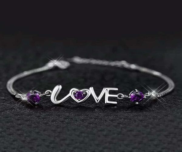 925 sterling silver jewelry crystal charms bracelet chain pulseras love letters vintage girl fashion new arrival5541869, Black
925 sterling silver jewelry crystal charms bracelet chain pulseras love letters vintage girl fashion new arrival5541869, Black