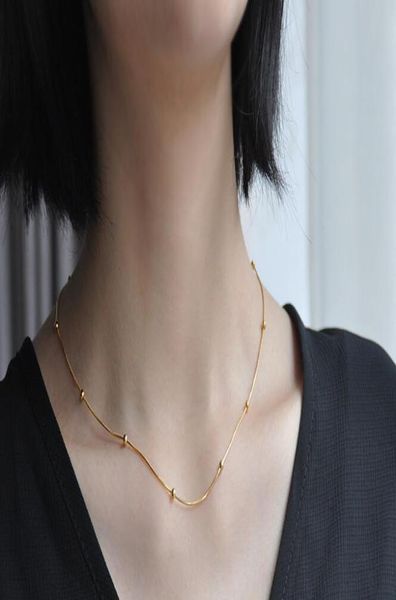 1 pc small beads woman luxury jewelry titanium steel 18 k rose gold necklace6961853, Silver
1 pc small beads woman luxury jewelry titanium steel 18 k rose gold necklace6961853, Silver