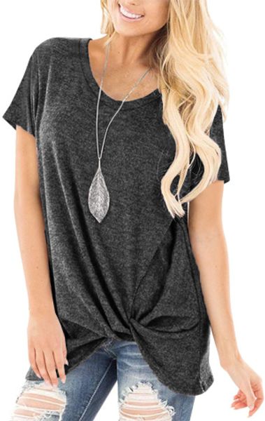 womens tunic short sleeve cotton v neck tshirt tees twist knot tunics with leggings, White
womens tunic short sleeve cotton v neck tshirt tees twist knot tunics with leggings, White