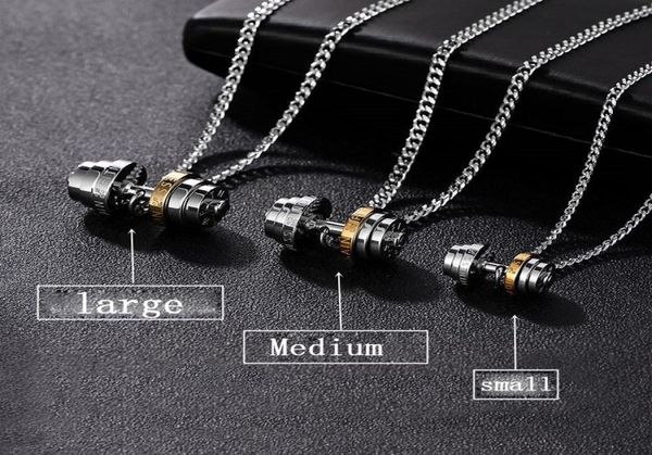 barbell steel color stainless steel necklace mens couple pendants fitness sport man fitness accesories jewelry on the neck pride6744825, Silver
barbell steel color stainless steel necklace mens couple pendants fitness sport man fitness accesories jewelry on the neck pride6744825, Silver