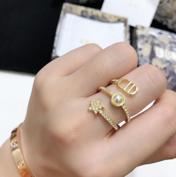 women fashion luxury designer ring gold star pearl finger opening rings cuban chain for female lady wedding engagement party jewel2104050, Silver
women fashion luxury designer ring gold star pearl finger opening rings cuban chain for female lady wedding engagement party jewel2104050, Silver