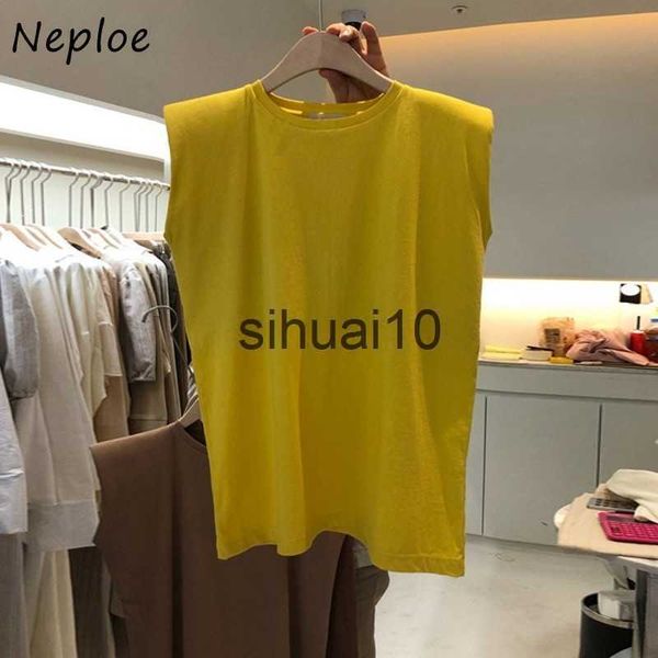 women's t-shirt neploe korean style sleeveless t shirt women solid color o-neck basic tshirts female casual fashion summer 2023 new 1e, White
women's t-shirt neploe korean style sleeveless t shirt women solid color o-neck basic tshirts female casual fashion summer 2023 new 1e, White