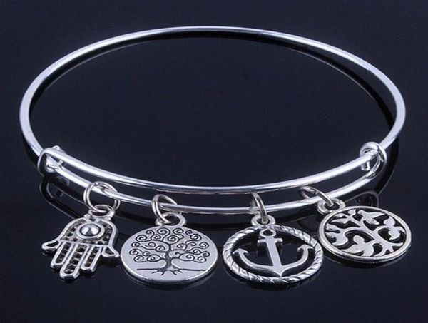 brand stainless steel bracelets bangle with love anchor life trees charms bracelet jewelry for women fine jewelry 1464129, Golden;silver
brand stainless steel bracelets bangle with love anchor life trees charms bracelet jewelry for women fine jewelry 1464129, Golden;silver