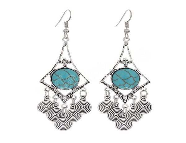 vintage trendy dangle earring fashion alloy bohemian turquoise tassel earrings for women jewelry7094800, Silver
vintage trendy dangle earring fashion alloy bohemian turquoise tassel earrings for women jewelry7094800, Silver