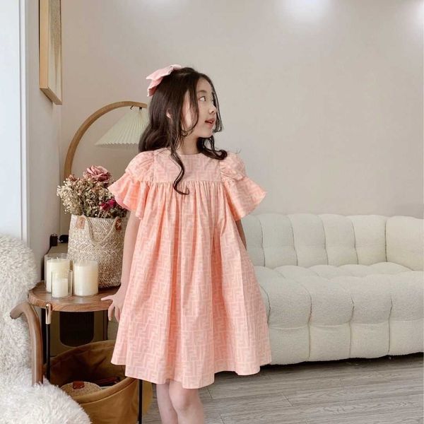 clothing sets high end children's girl's dress summer letter full print fly sleeved mid length skirt pleated fresh and fashionable, White
clothing sets high end children's girl's dress summer letter full print fly sleeved mid length skirt pleated fresh and fashionable, White