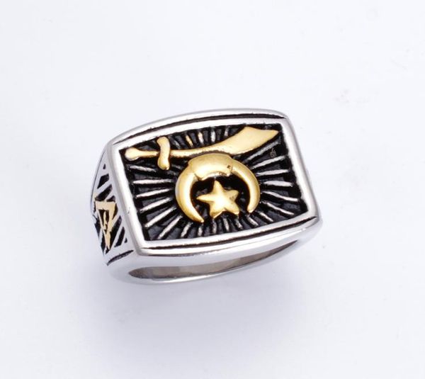 fashion two tone silver gold stainless steel shriner masonic rings jewel religious muslim moon and star jewelry items camel hat sw9403359, Golden;silver
fashion two tone silver gold stainless steel shriner masonic rings jewel religious muslim moon and star jewelry items camel hat sw9403359, Golden;silver