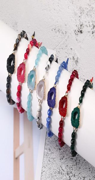 2019 fashion natural stone agate bead bracelet for women resin druzy charm bracelets with card handmade woven rope chain jewelry g3509392, Golden;silver
2019 fashion natural stone agate bead bracelet for women resin druzy charm bracelets with card handmade woven rope chain jewelry g3509392, Golden;silver