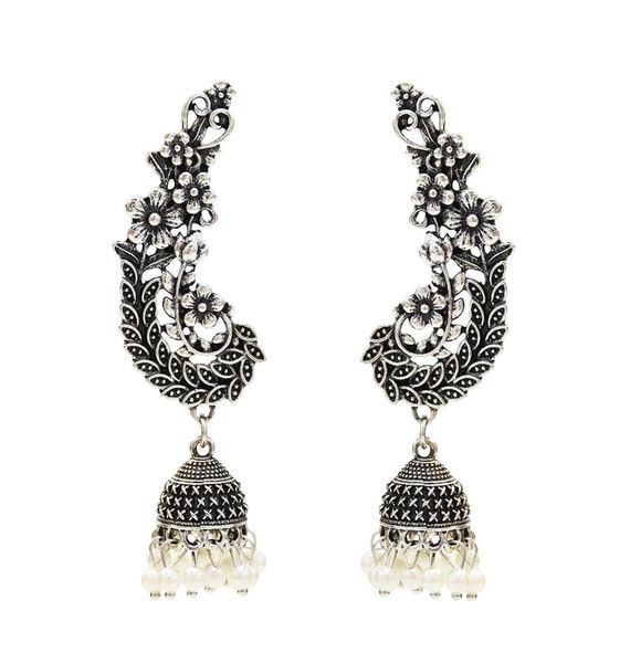 vintage style with carved flower drop dangle earrings zamak gypsy indian bells long tassel statement earrings for women boho jewel1557877, Silver
vintage style with carved flower drop dangle earrings zamak gypsy indian bells long tassel statement earrings for women boho jewel1557877, Silver