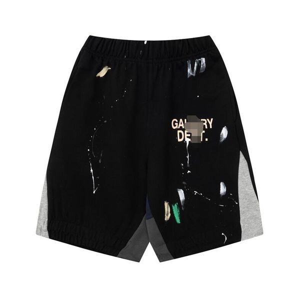 men's womens shorts american fashion brand galleryes depts hand painted splash printing pure cotton terry fog high street 5 point casua, White;black
men's womens shorts american fashion brand galleryes depts hand painted splash printing pure cotton terry fog high street 5 point casua, White;black