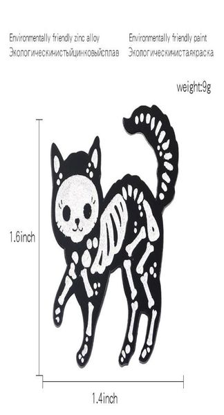cat pin black body seethrough white skeleton brooch cute animal badge jewelry like being illuminated zdl09073112154, Gray
cat pin black body seethrough white skeleton brooch cute animal badge jewelry like being illuminated zdl09073112154, Gray
