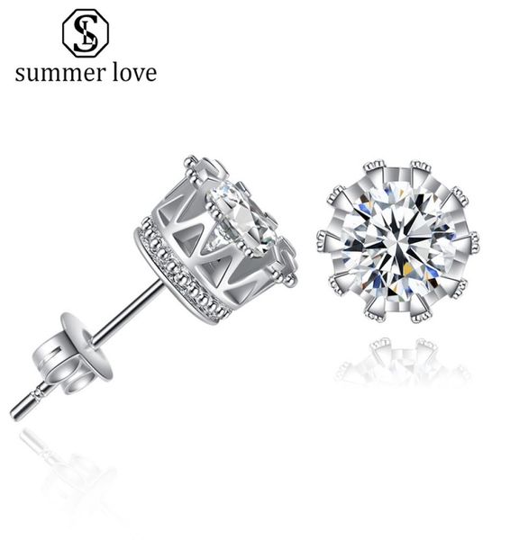 trendy crown stud earrings women classic shining zircon small stud earring gold color ears for men crystal earrings jewelry4159285, Golden;silver
trendy crown stud earrings women classic shining zircon small stud earring gold color ears for men crystal earrings jewelry4159285, Golden;silver