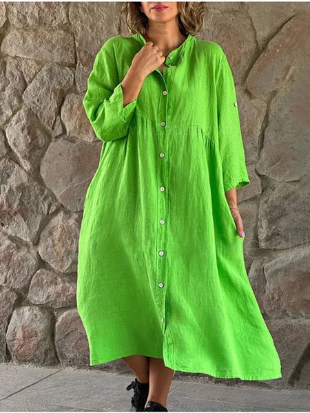 basic casual dresses linen loose shirt dres summer fashion streetwear 2023 solid button black white long dress female party vestidos 230626, Black;gray
basic casual dresses linen loose shirt dres summer fashion streetwear 2023 solid button black white long dress female party vestidos 230626, Black;gray