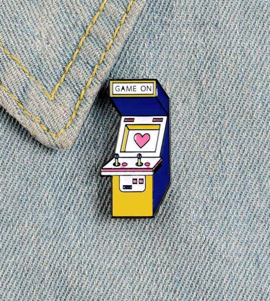 game machine enamel pin video games badge pink heart brooch cartoon rocker love clothes backpack bag lapel pin jewelry gift for ki8751453, Gray
game machine enamel pin video games badge pink heart brooch cartoon rocker love clothes backpack bag lapel pin jewelry gift for ki8751453, Gray