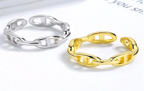 brand pig nose ring women hollow retro simple chain open finger adjustable rings personality jewelry7947459, Silver
brand pig nose ring women hollow retro simple chain open finger adjustable rings personality jewelry7947459, Silver
