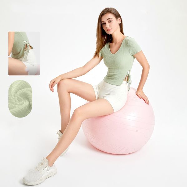 lu side slit rope slimming yoga wear women's summer breathable quick drying sports short sleeve t-shirt fitness wear top
lu side slit rope slimming yoga wear women's summer breathable quick drying sports short sleeve t-shirt fitness wear top