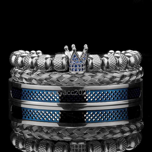 designer bracelet bangle handmade men's crown bracelet hemp rope buckle opening stainless steel micro closely inlaid cz jewelry, Black
designer bracelet bangle handmade men's crown bracelet hemp rope buckle opening stainless steel micro closely inlaid cz jewelry, Black