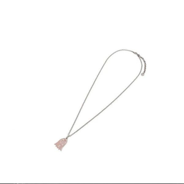 sterling silver pink small ghost double necklace fashion white bottom colorless couple collar chain
sterling silver pink small ghost double necklace fashion white bottom colorless couple collar chain