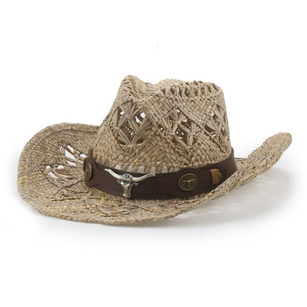 cloches summer hollowed handmade western cowboy sun hat outdoor travel sunshade beach jazz straw caps 230627, Blue;gray
cloches summer hollowed handmade western cowboy sun hat outdoor travel sunshade beach jazz straw caps 230627, Blue;gray