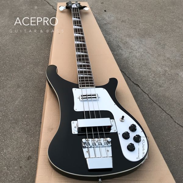 4 string black color electric bass guitar white pickguard chrome hardware 22 frets rosewood fretboard ing
4 string black color electric bass guitar white pickguard chrome hardware 22 frets rosewood fretboard ing