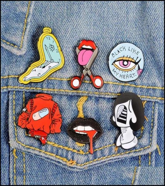 pinsbrooches jewelry vintage punk style lips clock metal kawaii enamel pin badge buttons brooch shirt denim jacket bag decorative 3929104, Gray
pinsbrooches jewelry vintage punk style lips clock metal kawaii enamel pin badge buttons brooch shirt denim jacket bag decorative 3929104, Gray