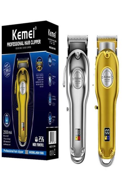 2020 new hairclippers kemei 1986 allmetal barber professional hair clipper electric cordless lcd hair trimmer gold silver hair cu8498993
2020 new hairclippers kemei 1986 allmetal barber professional hair clipper electric cordless lcd hair trimmer gold silver hair cu8498993
