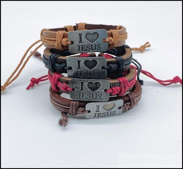 charm bracelets jewelry i love jesus leather rope handmade alloy adjustable braided bangle for men women jew dhirj7293251, Golden;silver
charm bracelets jewelry i love jesus leather rope handmade alloy adjustable braided bangle for men women jew dhirj7293251, Golden;silver