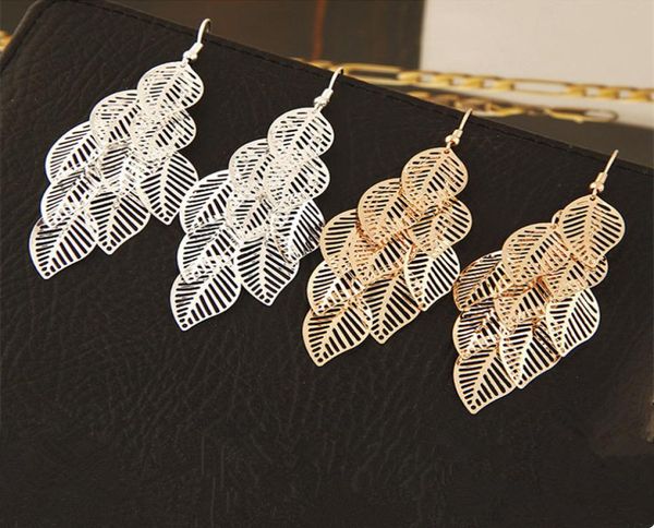 bohemian gold metal long drop multilayer hollow tassel earrings summer women accessories leaf earings fashion jewelry 20201433204, Silver
bohemian gold metal long drop multilayer hollow tassel earrings summer women accessories leaf earings fashion jewelry 20201433204, Silver