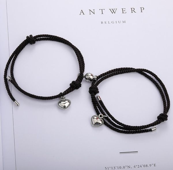 lucky rope couple bracelet red black rope knot braided magnetic buckle heart charm bracelets friendship jewelry3309594, Golden;silver
lucky rope couple bracelet red black rope knot braided magnetic buckle heart charm bracelets friendship jewelry3309594, Golden;silver