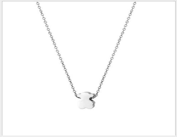 european and american titanium steel bear necklace female stainless steel jewelry cute bear animal pendant necklace10469804622, Silver
european and american titanium steel bear necklace female stainless steel jewelry cute bear animal pendant necklace10469804622, Silver