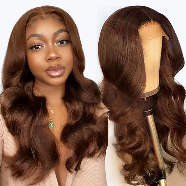 new product light brown 13*4 hd lace frontal wig human hair brazilian body wave lace front wigs preplucked lace for black woman, Black;brown
new product light brown 13*4 hd lace frontal wig human hair brazilian body wave lace front wigs preplucked lace for black woman, Black;brown