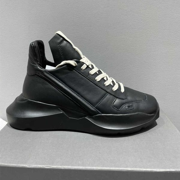 men hip rick hop sneakers genuine leather men's sports shoes women boots owens women's sneaker streetwear rubber walking shoes 3wj, Black
men hip rick hop sneakers genuine leather men's sports shoes women boots owens women's sneaker streetwear rubber walking shoes 3wj, Black