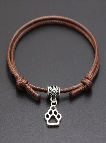 20pcs lucky paw print charms handmade red wax string cord lucky bracelets pulseras bangle for women men bracelet fashion jewelry9767226, Golden;silver
20pcs lucky paw print charms handmade red wax string cord lucky bracelets pulseras bangle for women men bracelet fashion jewelry9767226, Golden;silver