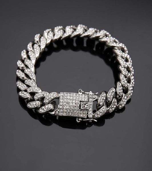fashion mens bracelets 14k gold chains cuban link bracelet punk hip hop jewelry silver color rhinestone design men for gifts6896456, Black
fashion mens bracelets 14k gold chains cuban link bracelet punk hip hop jewelry silver color rhinestone design men for gifts6896456, Black